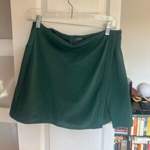 Girlfriend Collective Dark Green Mini Skirt